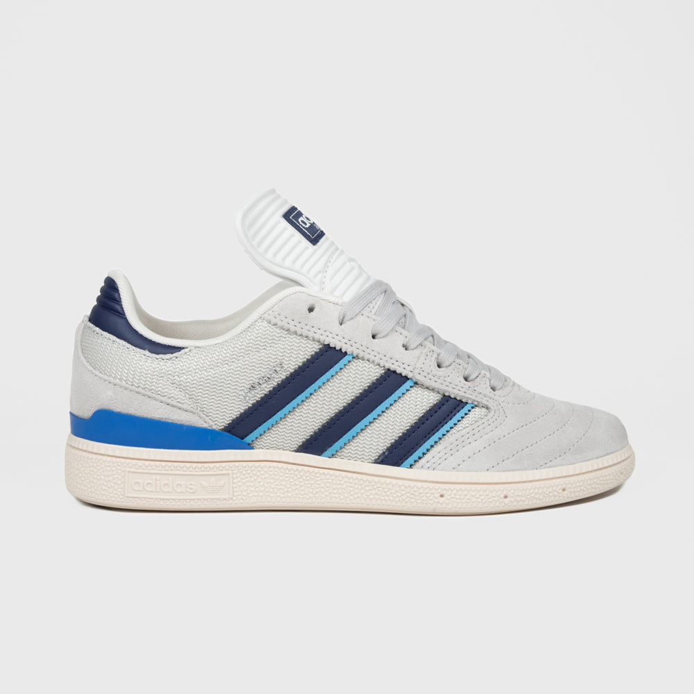 Adidas Skateboarding Grey And Blue Busenitz Shoes