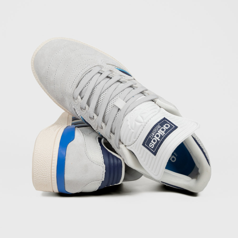 Adidas Skateboarding Grey And Blue Busenitz Shoes