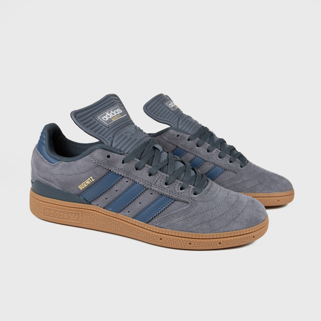 Adidas Skateboarding Onix Blue And Gum Busenitz Shoes