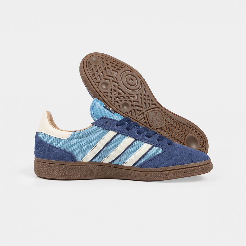 Adidas Skateboarding Dark Blue Suede And Gum Soled Busenitz Vintage Skate Shoes