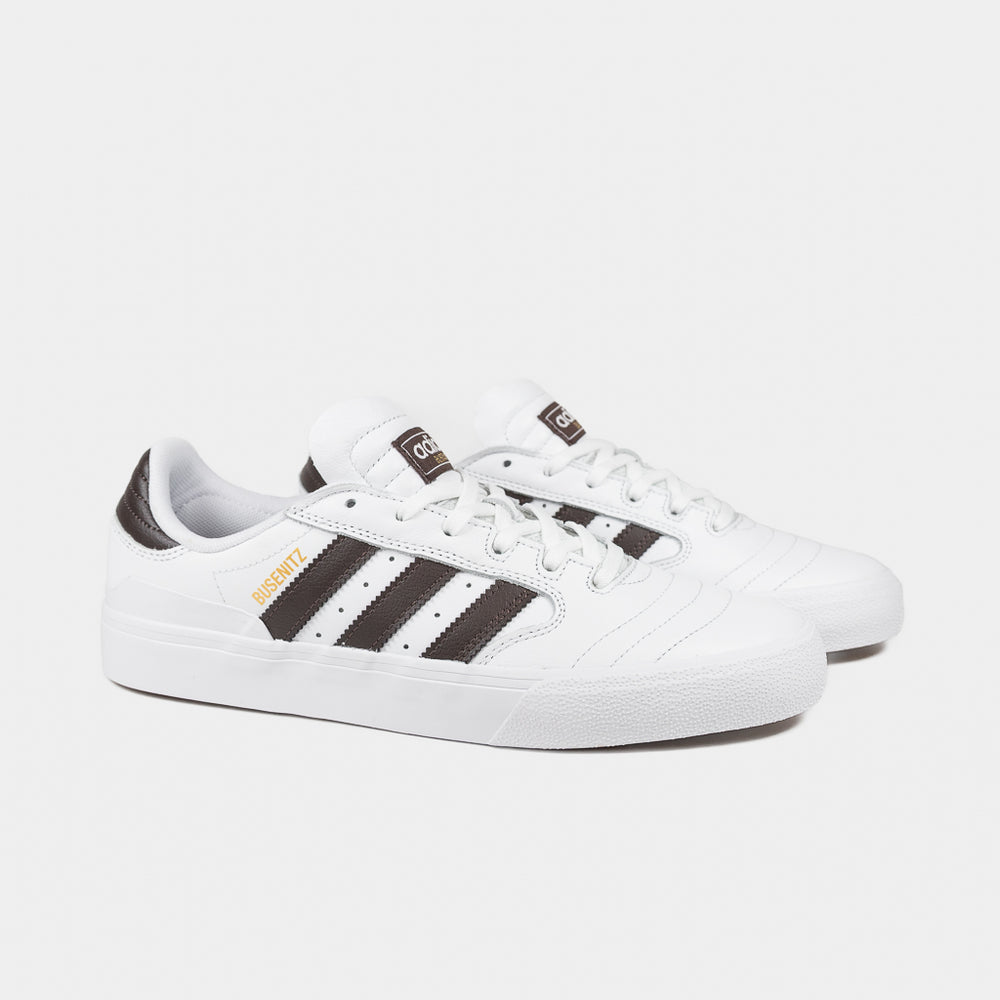 Adidas Skateboarding White Leather Busenitz Vulc 2 Shoes 