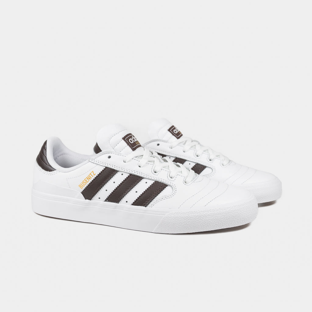 Adidas Skateboarding White Leather Busenitz Vulc 2 Shoes 