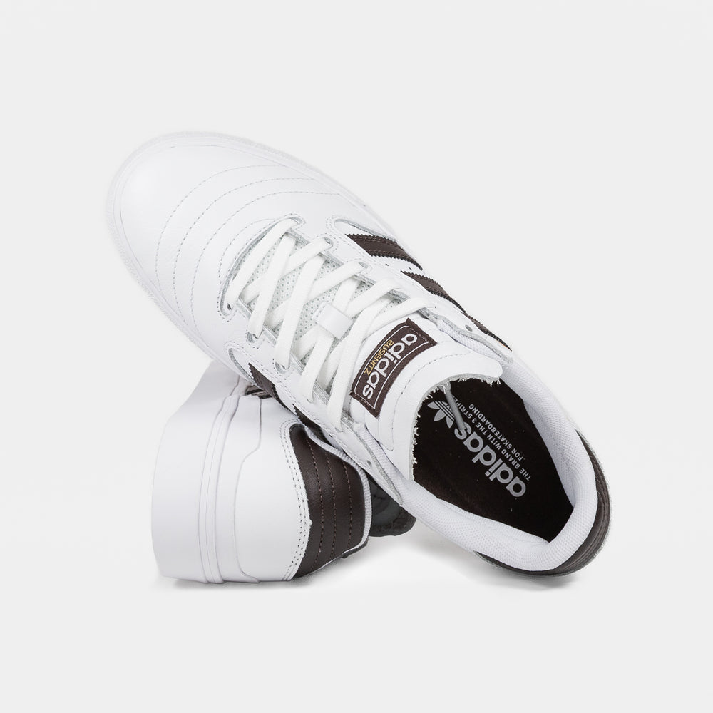 Adidas Skateboarding White Leather Busenitz Vulc 2 Shoes 
