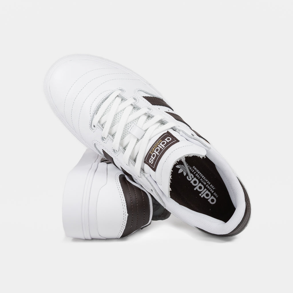 Adidas Skateboarding White Leather Busenitz Vulc 2 Shoes 