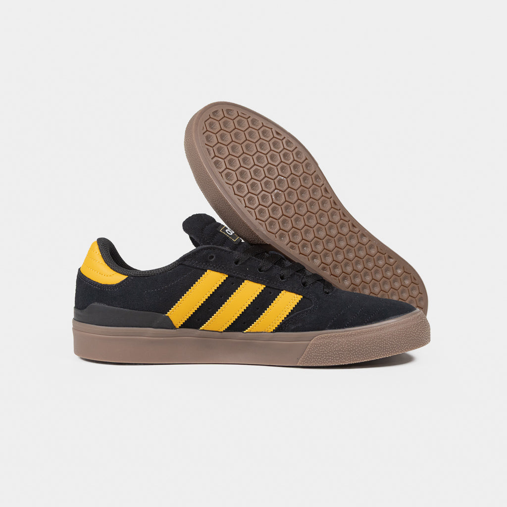 Adidas Skateboarding Black And Yellow Busenitz Vulc 2 Shoes