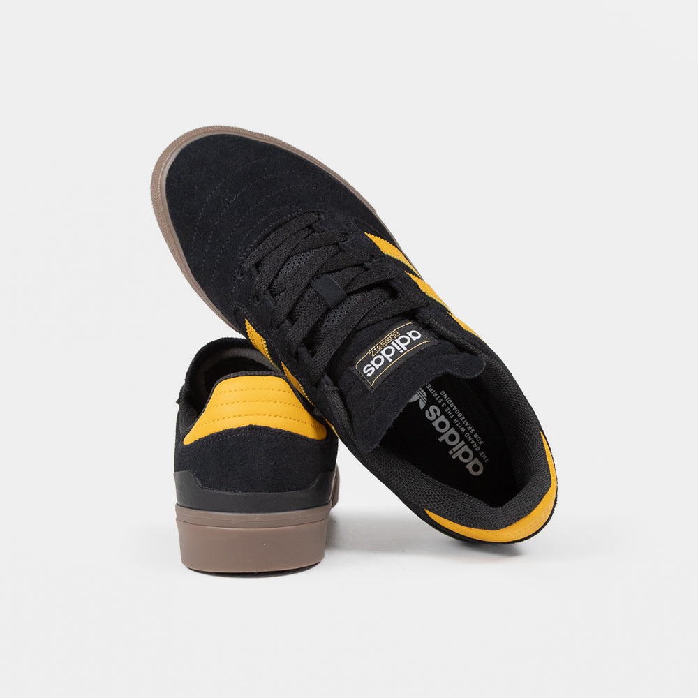 Adidas Skateboarding Black And Yellow Busenitz Vulc 2 Shoes
