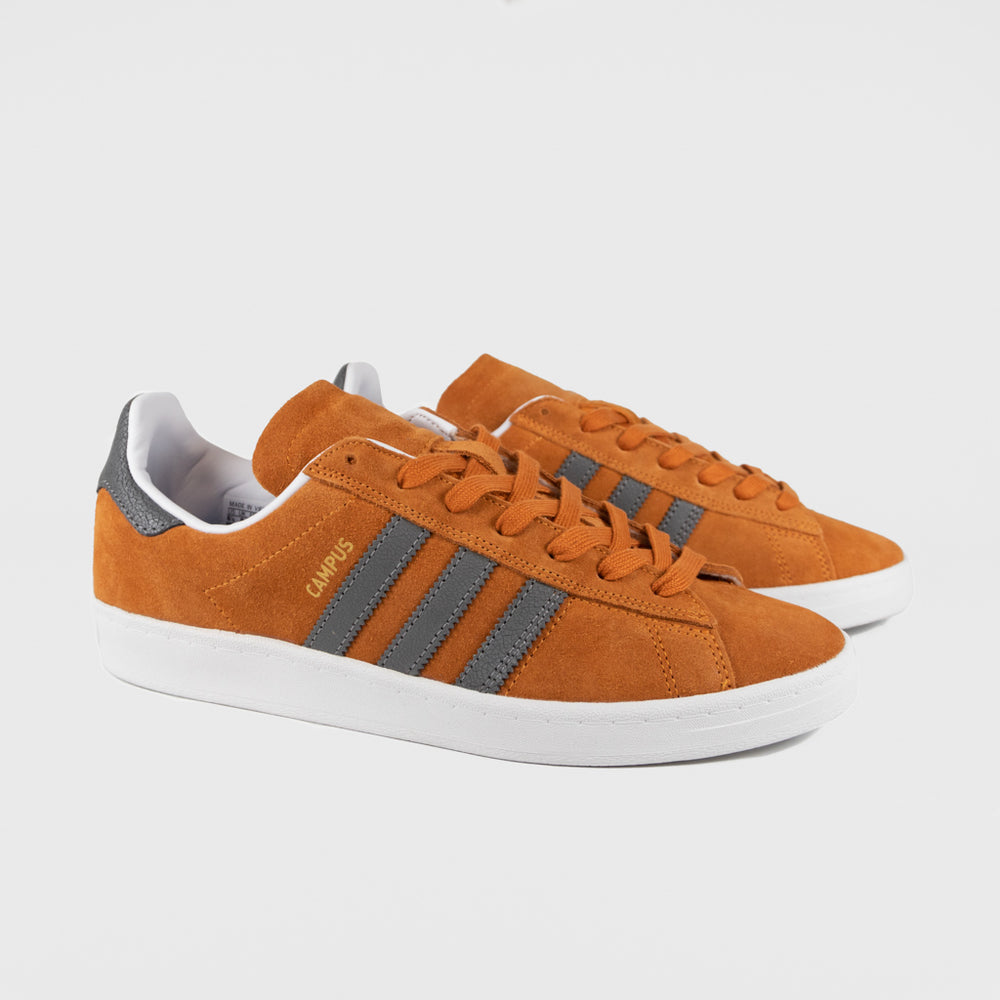Adidas Skateboarding - Campus ADV Shoes - Rust Orange / Grey Four Welcome Skate Store Adidas Skateboarding - Campus ADV Shoes - Rust Orange / Grey Four Welcome Skate Store