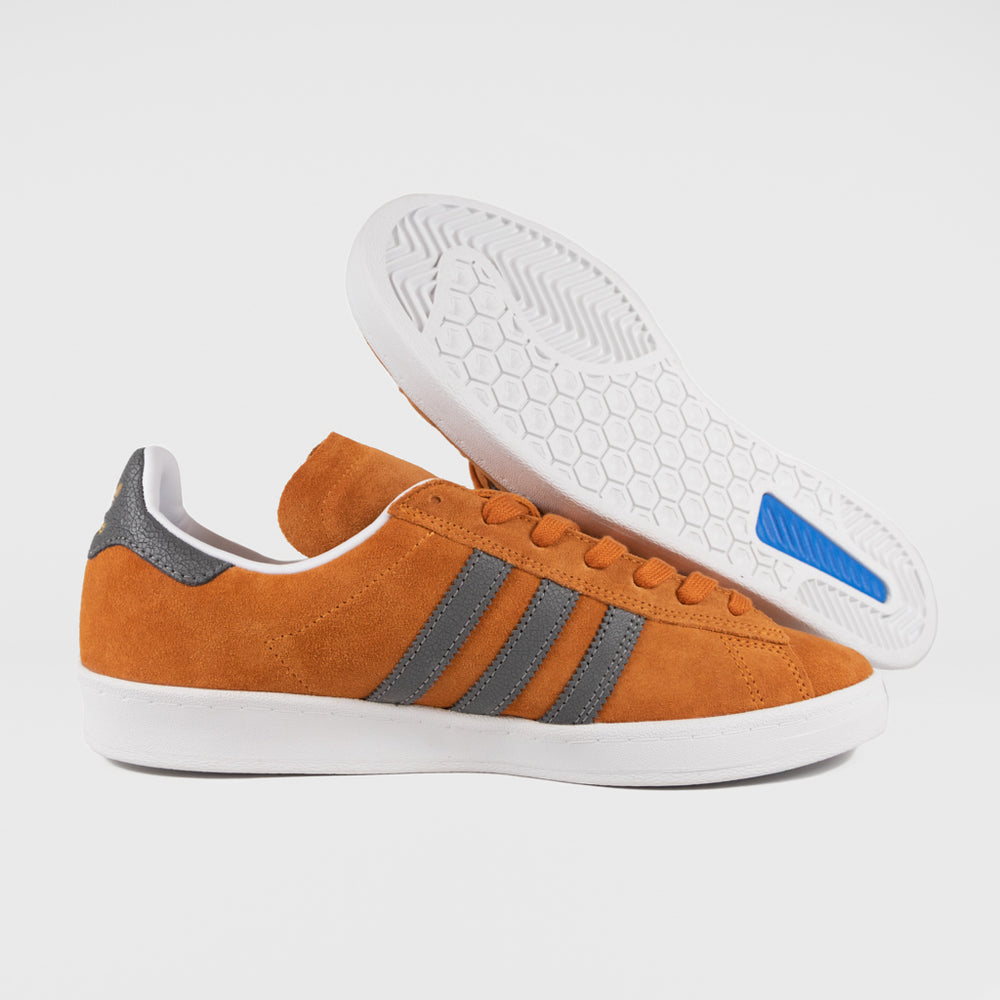 Adidas Skateboarding - Campus ADV Shoes - Rust Orange / Grey Four Welcome Skate Store Adidas Skateboarding - Campus ADV Shoes - Rust Orange / Grey Four Welcome Skate Store