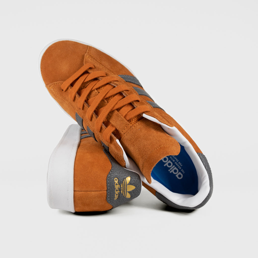 Adidas Skateboarding - Campus ADV Shoes - Rust Orange / Grey Four