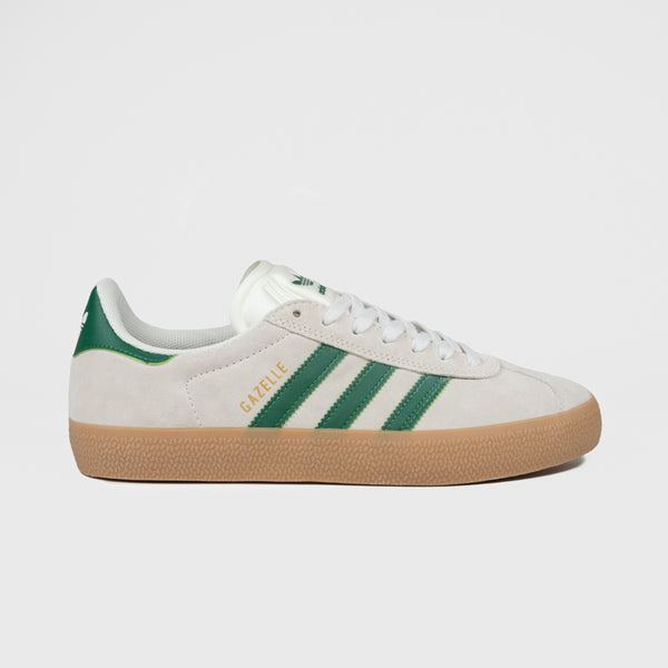 Adidas Skateboarding - Gazelle ADV Shoes - Crystal White / Crystal White / Gum