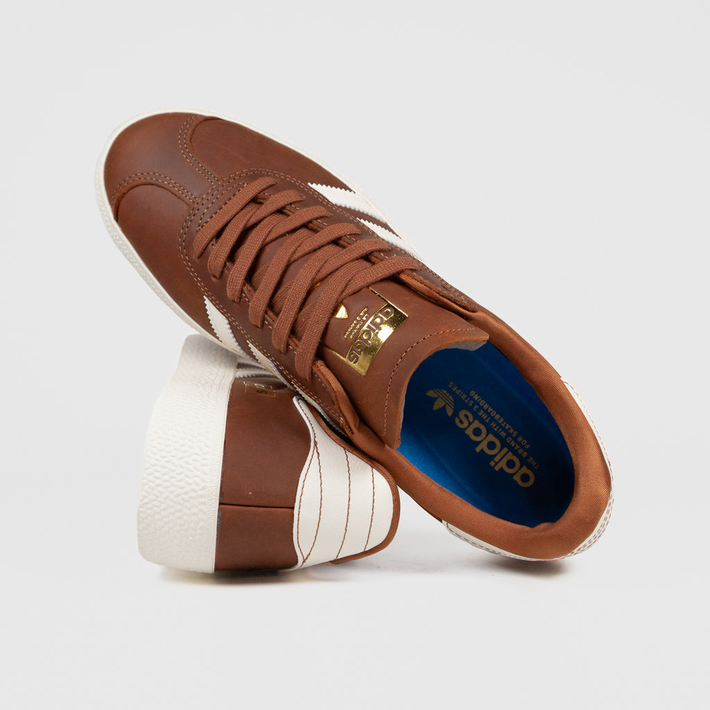 Adidas Skateboarding Dusky Bronze Waxed Leather Gazelle ADV Shoes 