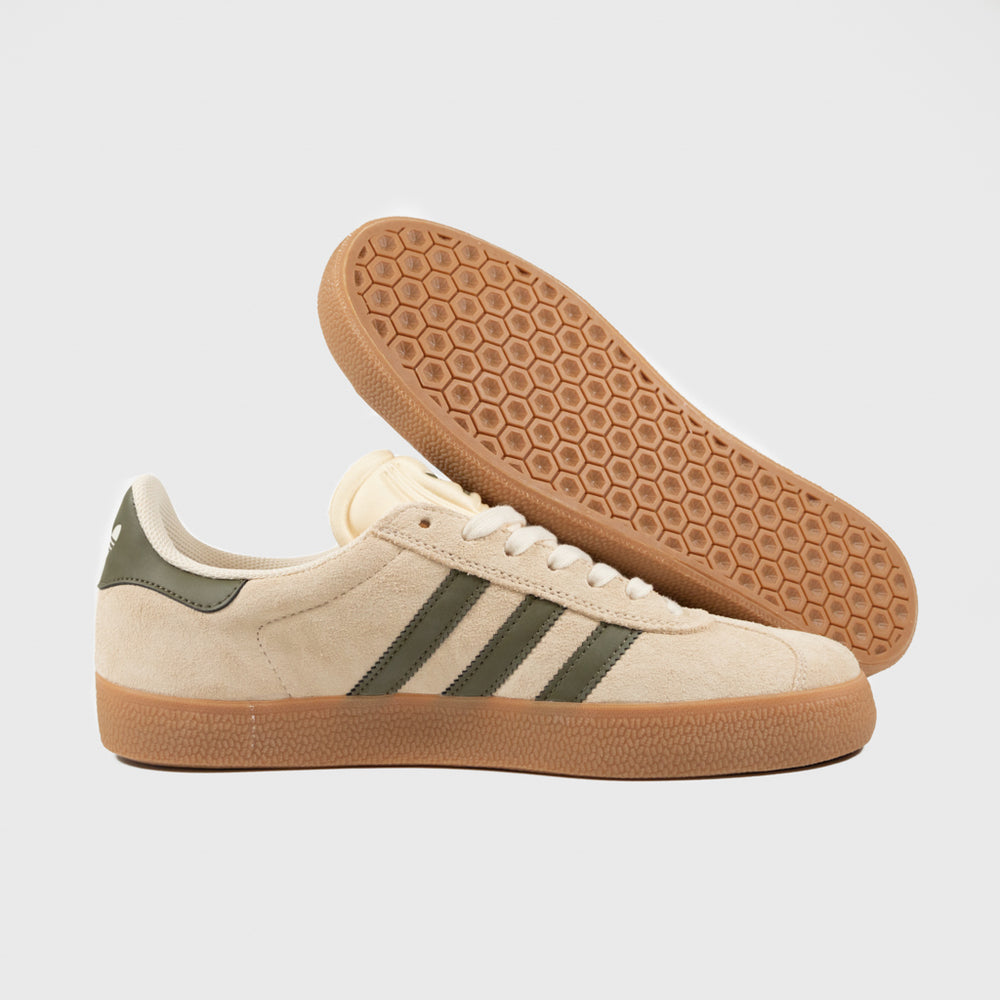 Adidas Skateboarding Ecru Tint Gum Gazelle ADV Shoes