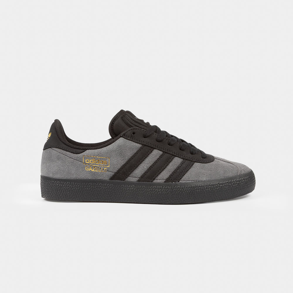 Adidas Skateboarding Grey Suede And Black Soled Gazelle ADV Skate Shoes