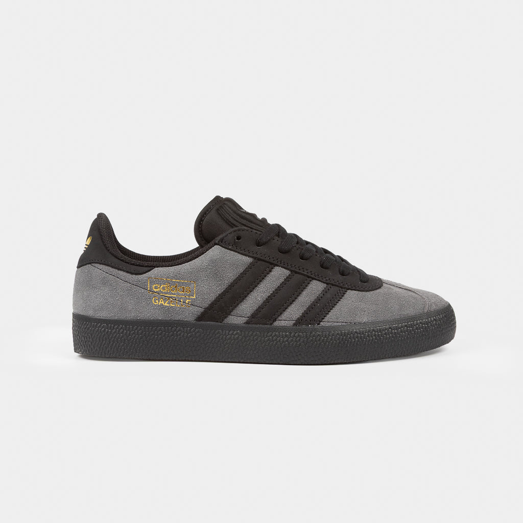 Adidas Skateboarding Grey Suede And Black Soled Gazelle ADV Skate Shoes