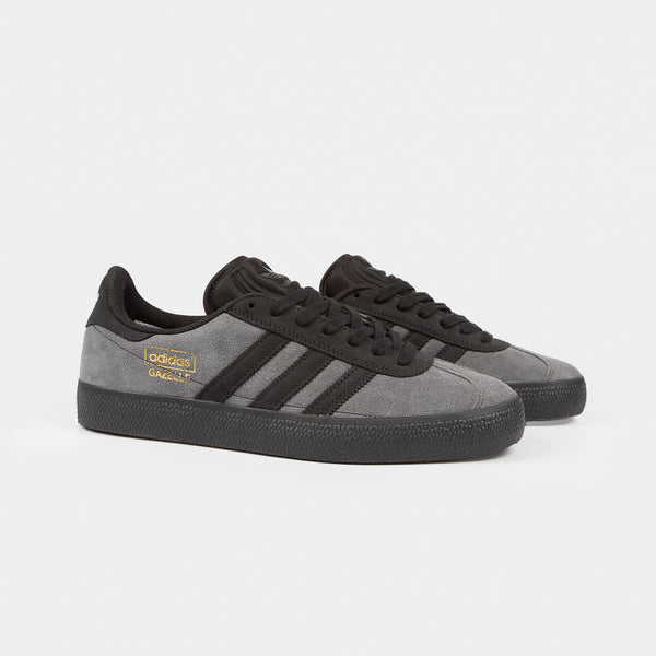 Adidas Skateboarding - Gazelle ADV Shoes - Grey Six / Core Black / Gold Metallic