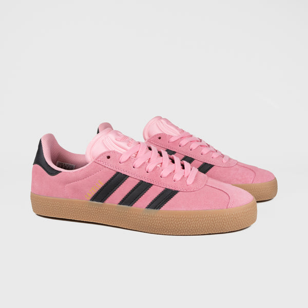 Adidas Skateboarding - Gazelle ADV Shoes - Light Pink / Core Black / Gum