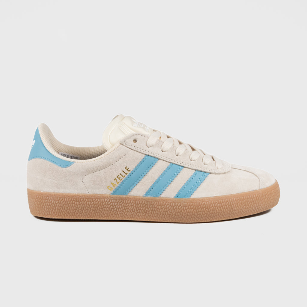 Adidas Skateboarding Wonder White And Preloved Blue Gazelle ADV Shoes