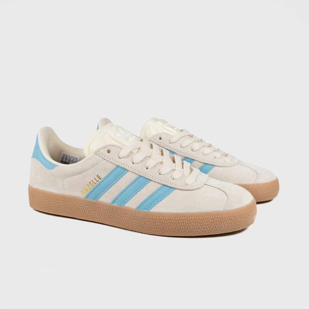 Adidas Skateboarding Wonder White And Preloved Blue Gazelle ADV Shoes