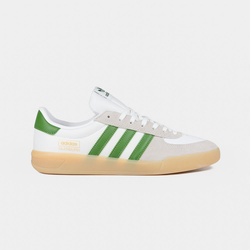 Adidas Skateboarding White And Gum Glenburn Shoes