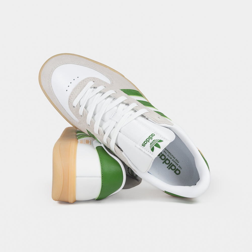 Adidas Skateboarding White And Gum Glenburn Shoes