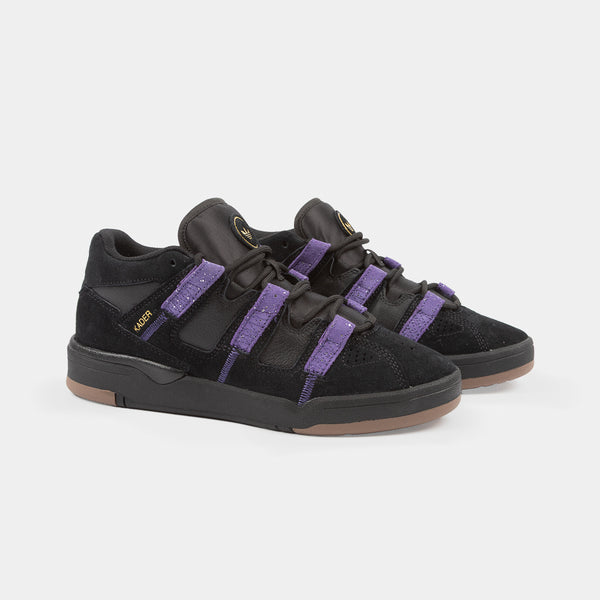Adidas Skateboarding - Kader Shoes - Core Black / Collegiate Purple / Gold Metallic