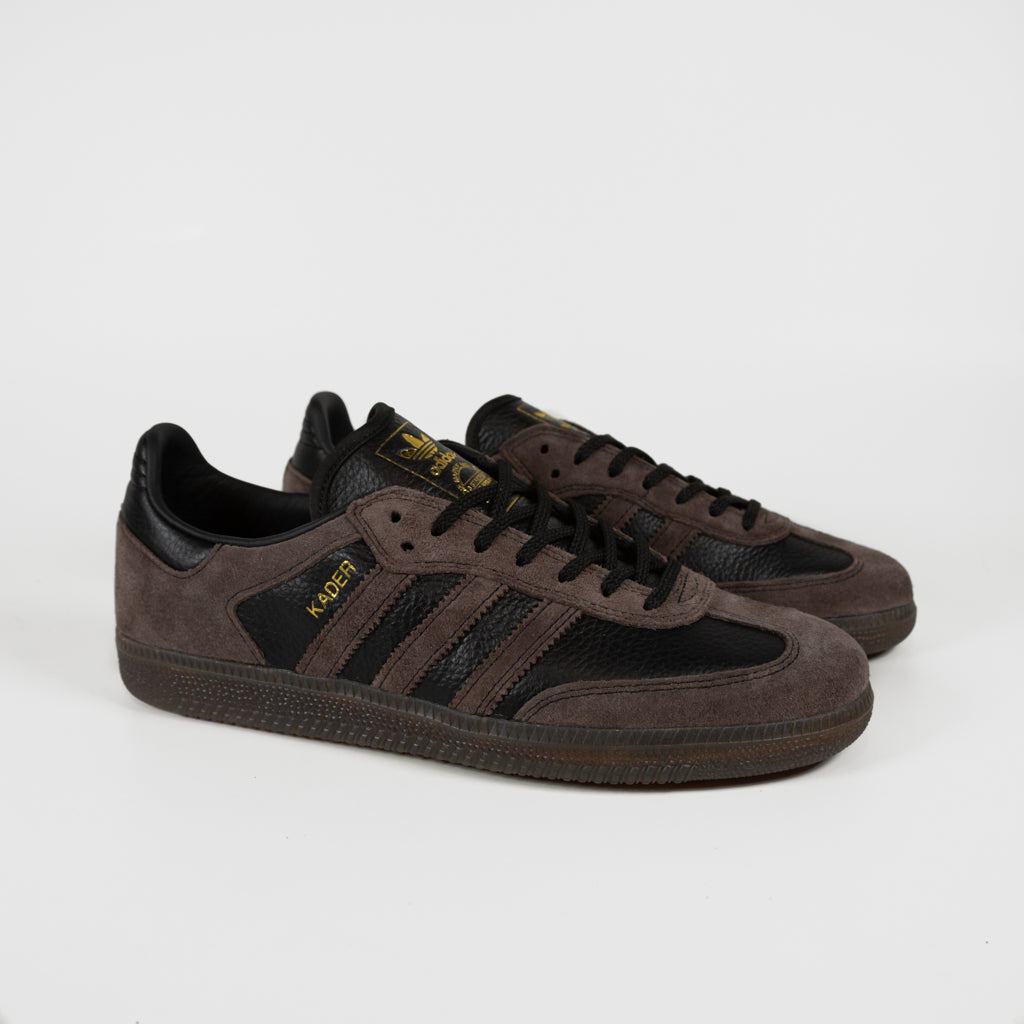 Adidas Skateboarding - Kader Samba ADV Shoes - Core Black / Brown / Welcome Skate Store Adidas Skateboarding - Kader Samba ADV Shoes - Core Black / Brown / Welcome Skate Store