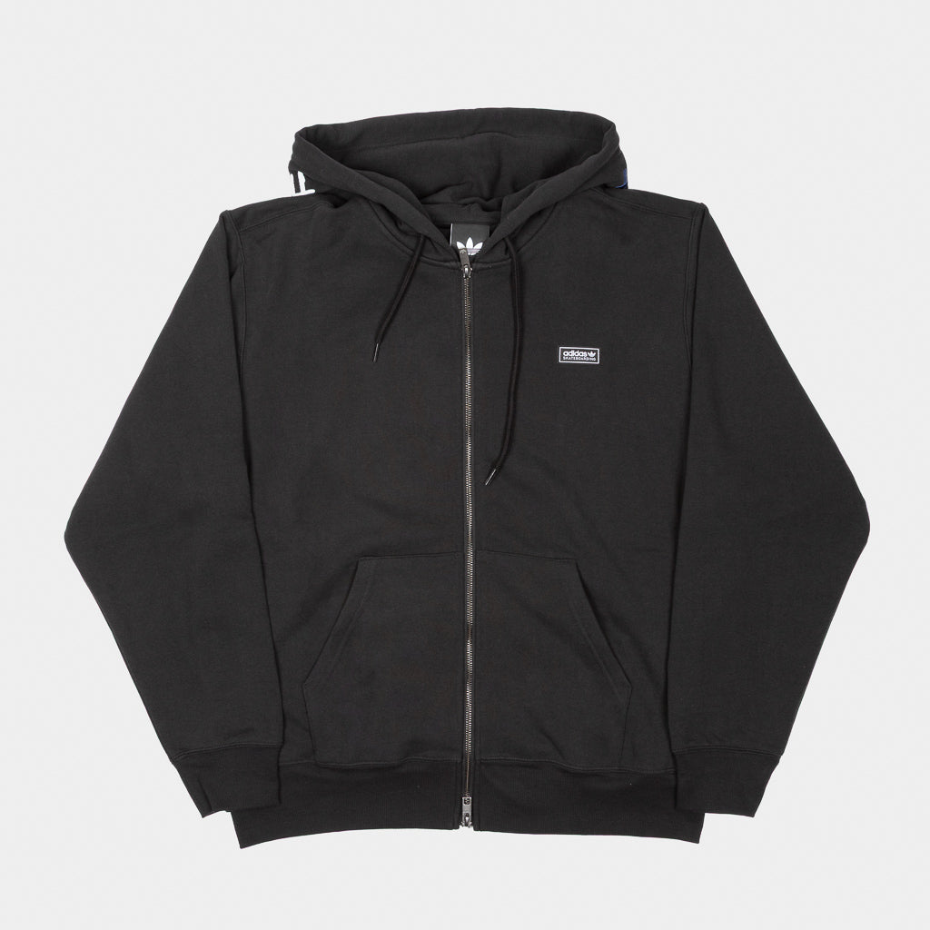 Front Of Adidas Skateboarding Mark Gonzales Black Zip Hooded Sweatshirt 