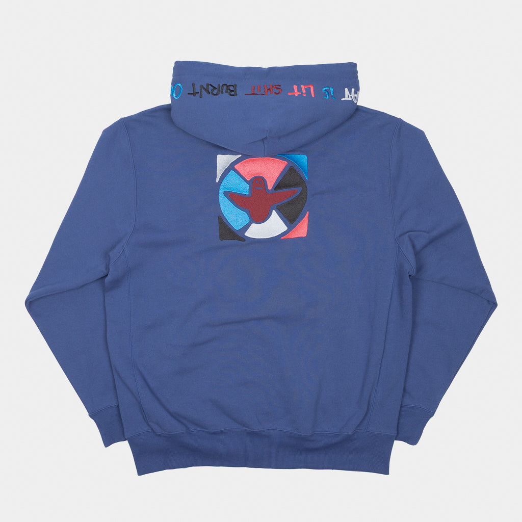 Back Of Adidas Skateboarding Mark Gonzales Graphic Zip Hooded Sweatshirt In Muted Purple