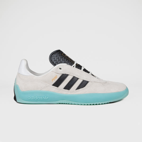 Adidas Skateboarding - Puig Shoes - Crystal White / Core Black / Light Aqua