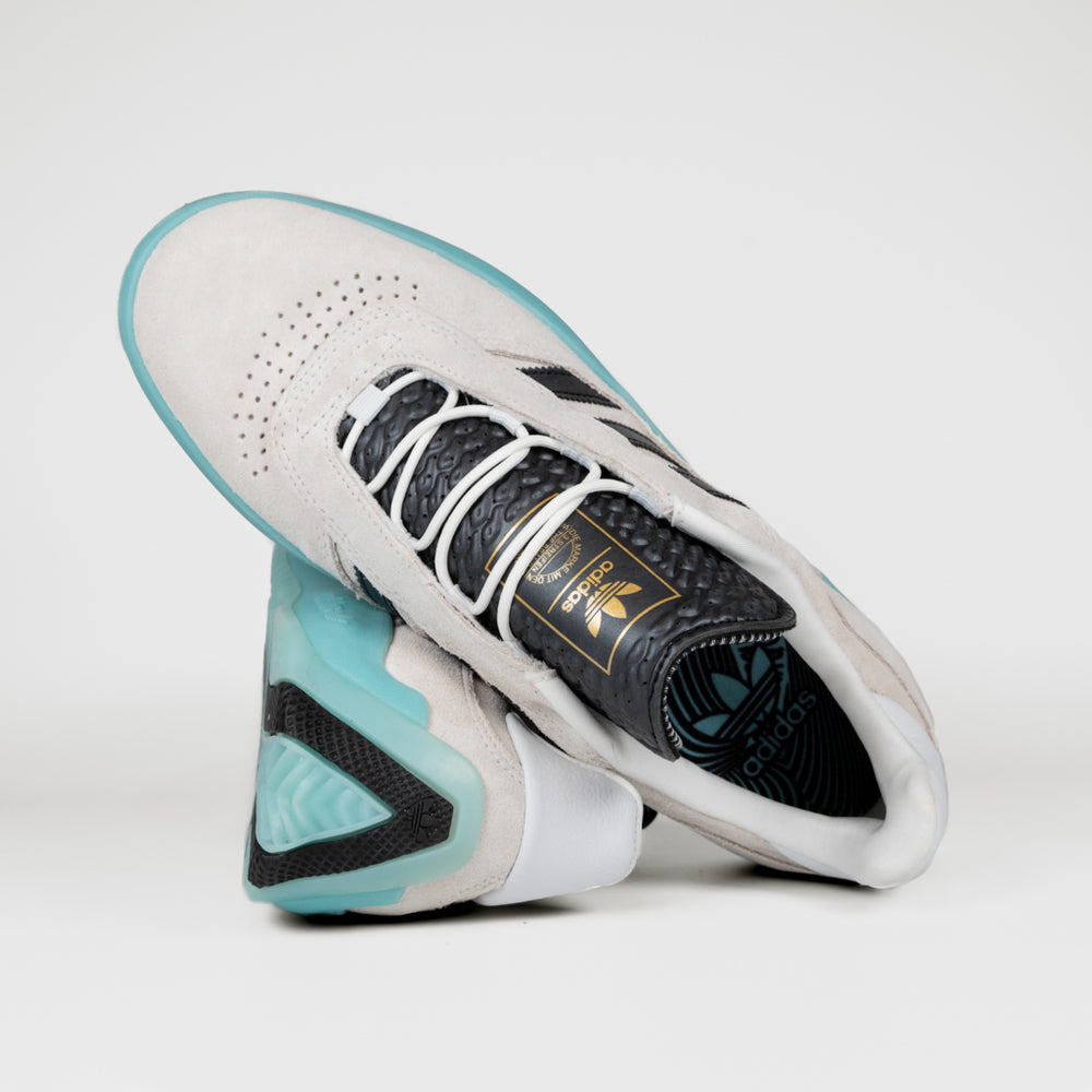 Adidas Skateboarding Crystal White And Light Aqua Puig Shoes