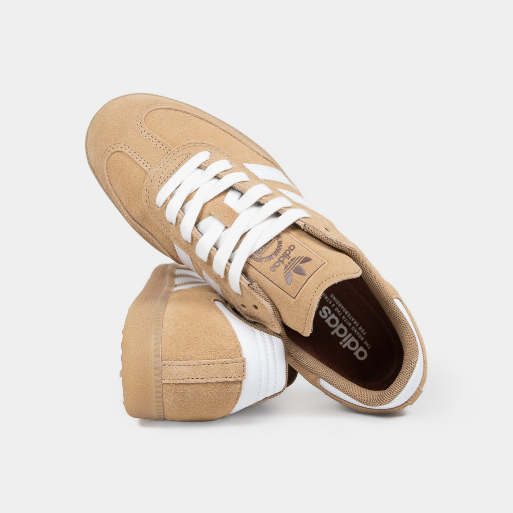 Adidas Skateboarding Cardboard Tan Brown Samba ADV Shoes