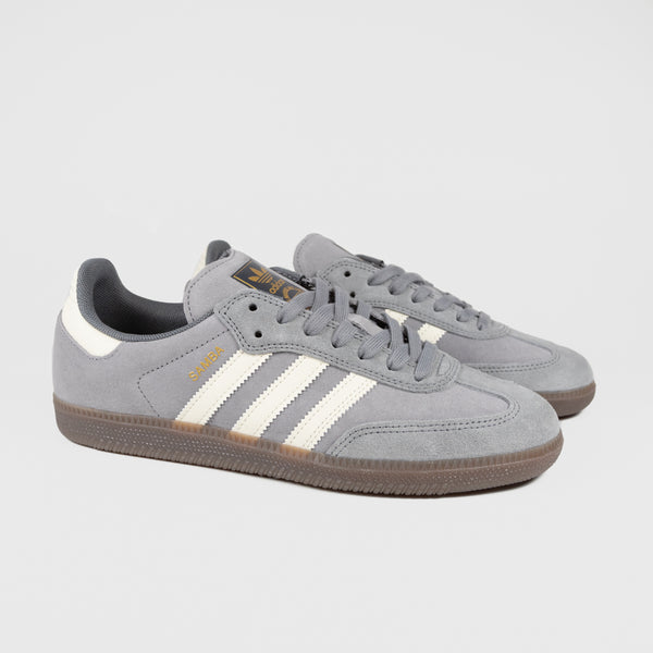 Adidas Skateboarding - Samba ADV Shoes - Grey Four / Cream White / Grey Three
