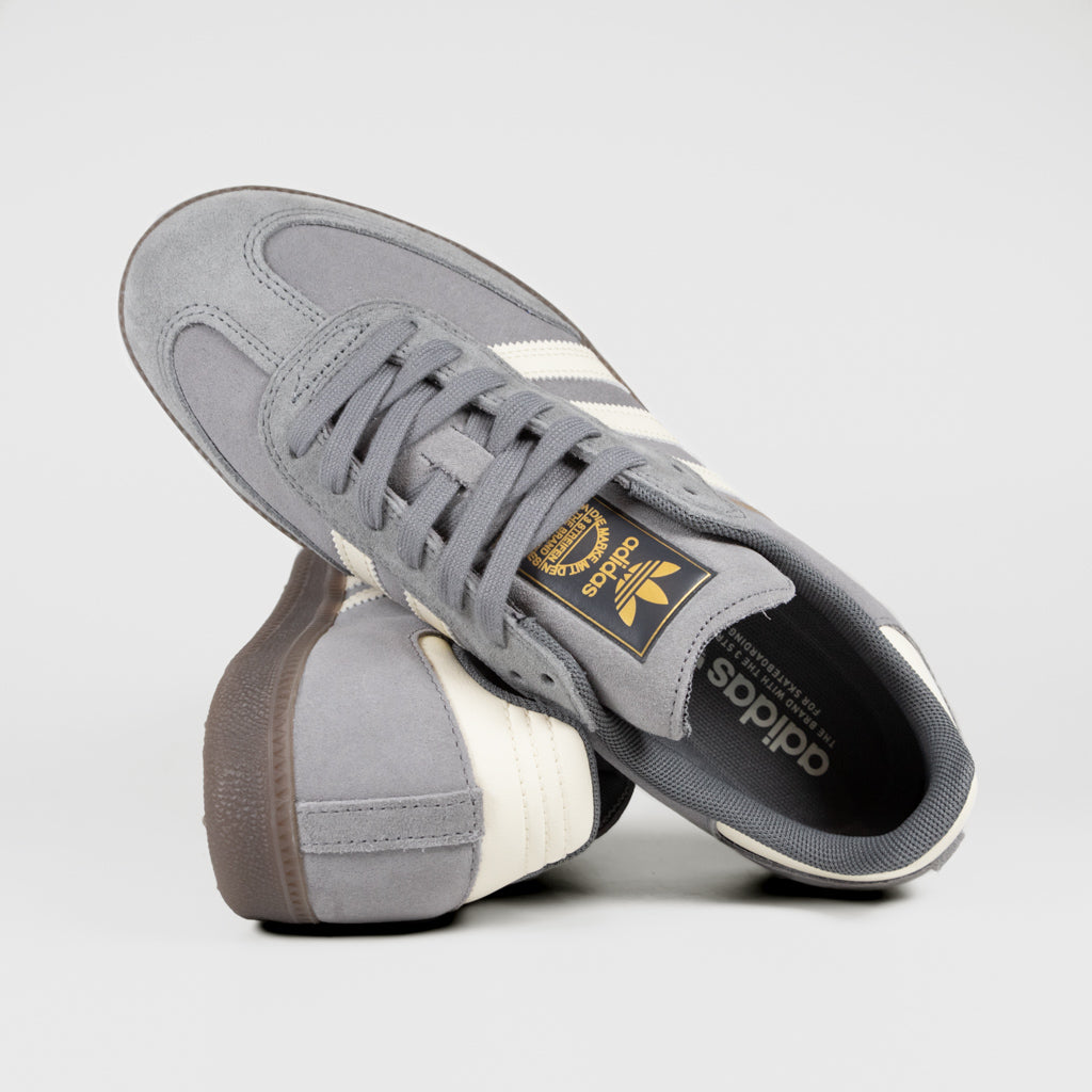 Adidas Skateboarding Grey And Gum Samba ADV Shoes