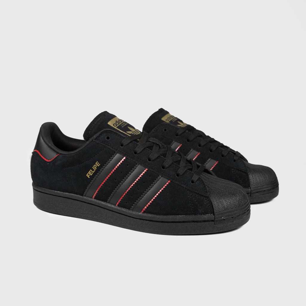 Adidas Skateboarding Black Superstar ADV Shoes