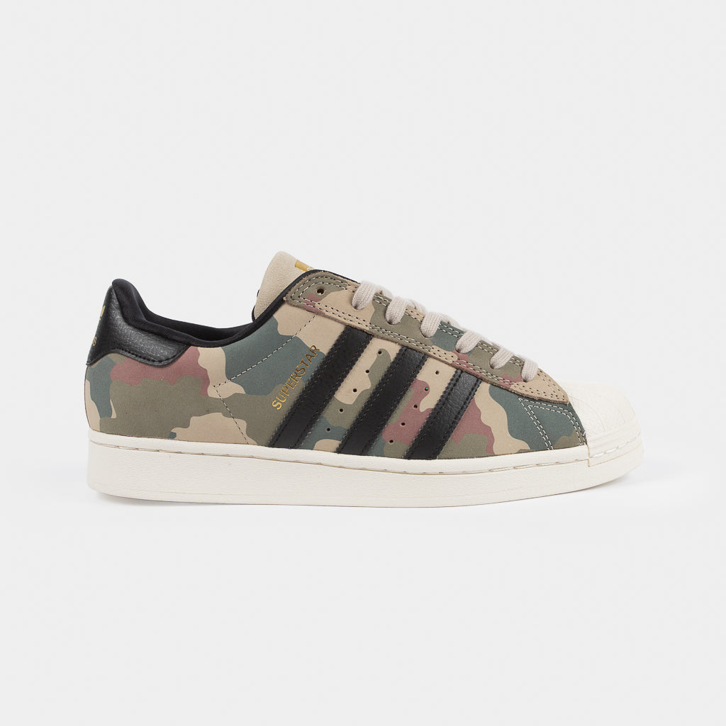 Adidas Skateboarding Camo Leather Superstar ADV Skate Shoes 