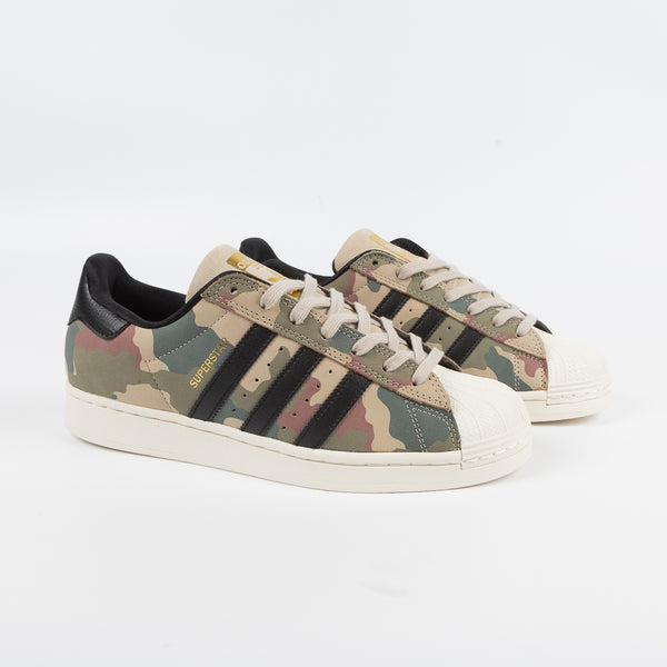 Adidas Skateboarding - Superstar ADV Shoes - Khaki Three / Core Black / Chalk White