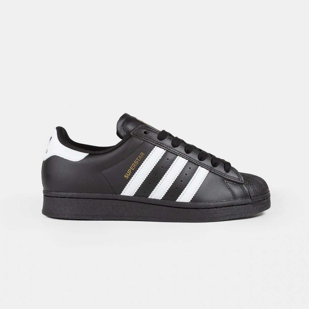 Adidas Skateboarding Black Leather Superstar ADV Shoes