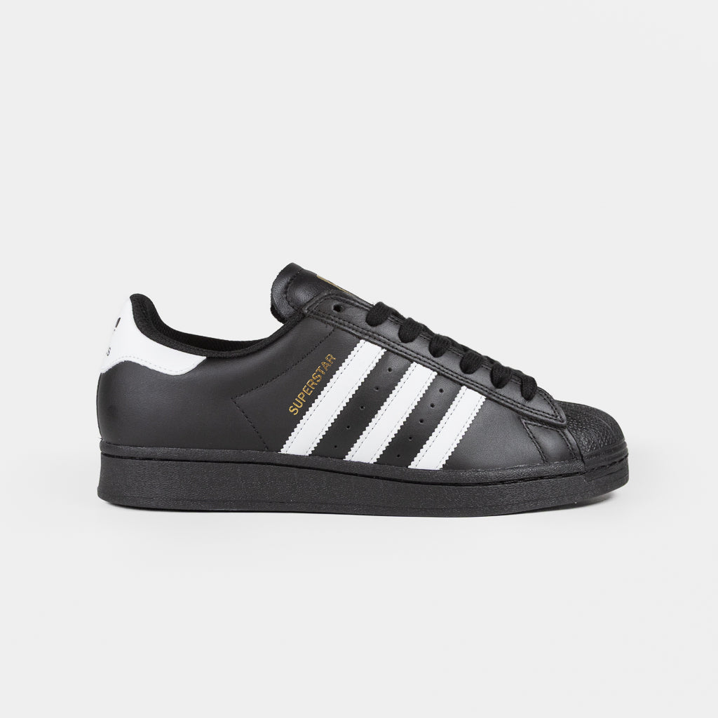 Adidas Skateboarding Black Leather Superstar ADV Shoes