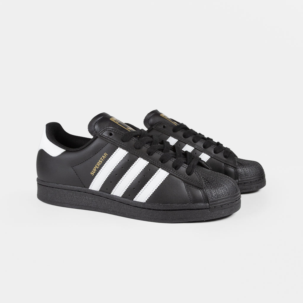 Adidas Skateboarding Black Leather Superstar ADV Shoes