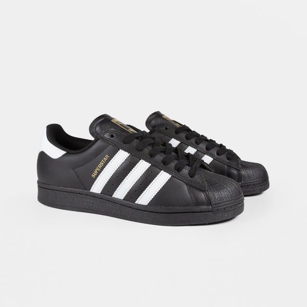 Adidas Skateboarding - Superstar ADV (Leather) Shoes - Core Black / Footwear White / Footwear White