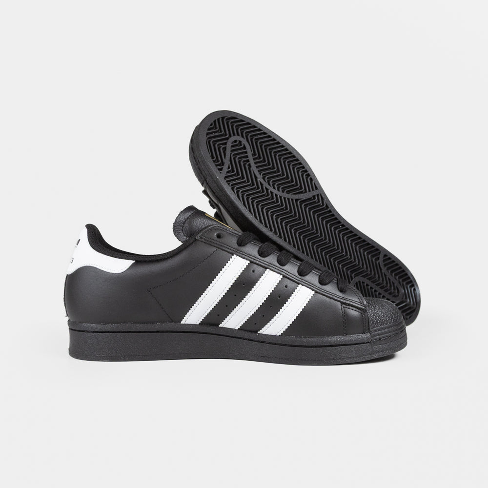 Adidas Skateboarding Black Leather Superstar ADV Shoes