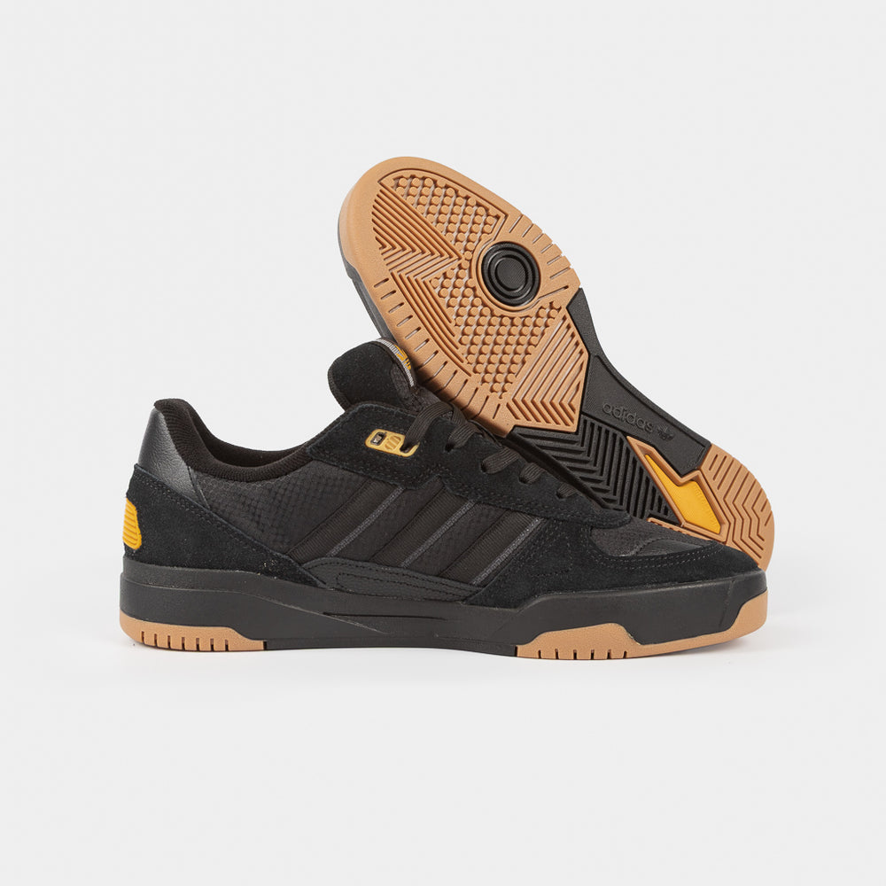 Adidas Skateboarding Black Tekkira Cup Shoes With Gum Sole