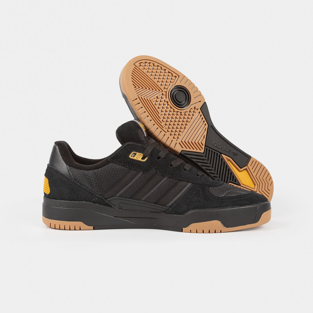 Adidas Skateboarding Black Tekkira Cup Shoes With Gum Sole