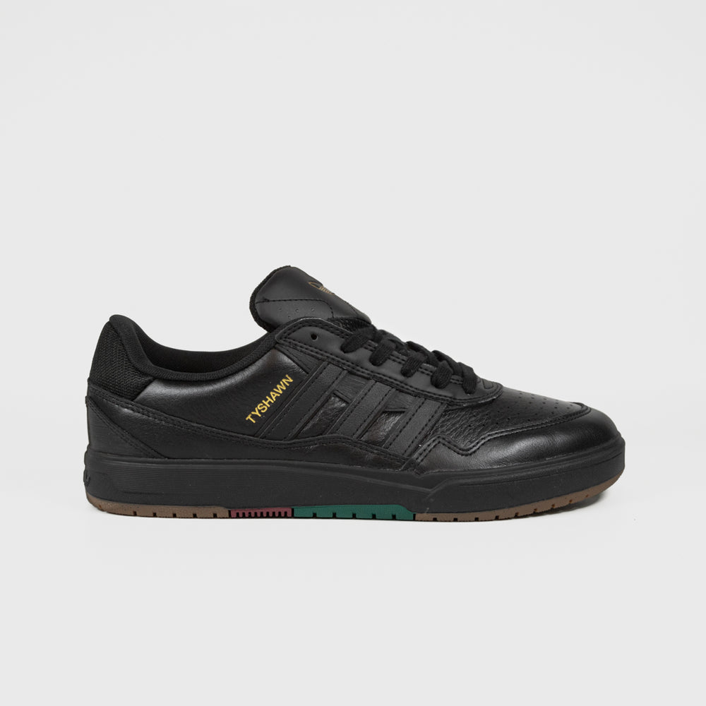 Adidas Skateboarding All Black Leather Tyshawn II Shoes