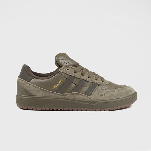 Adidas Skateboarding - Tyshawn II Shoes - Olive Strata / Shadow Olive / Gum 5