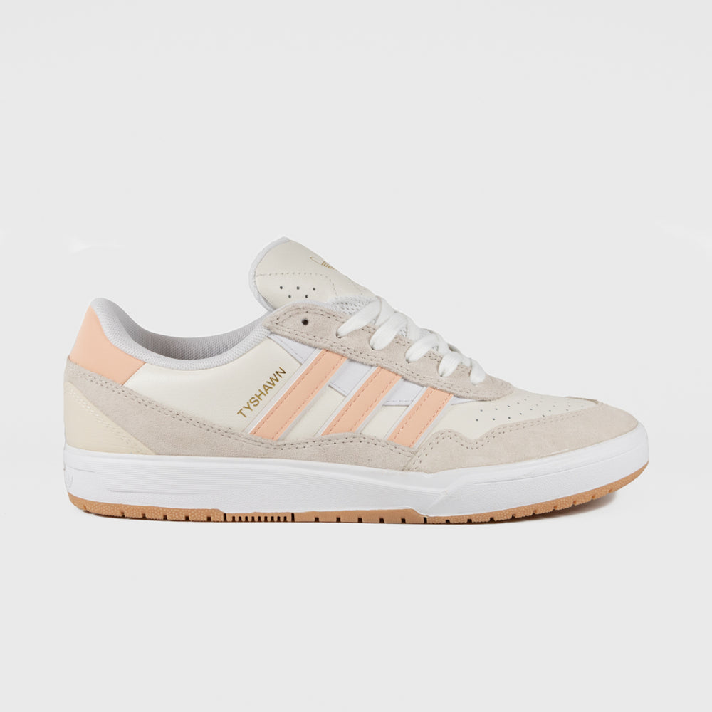 Adidas Skateboarding Wonder White And Powder Pink Tyshawn II Shoes