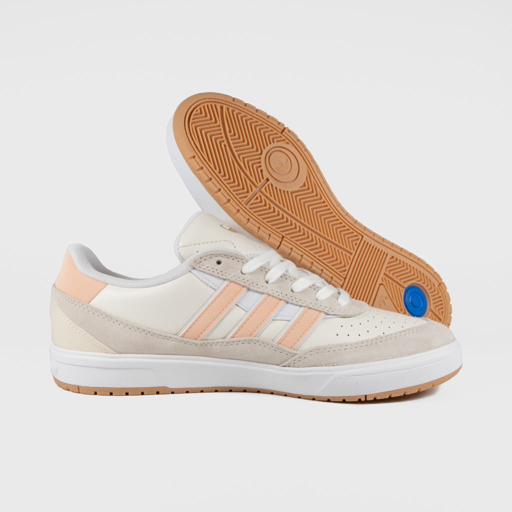 Adidas Skateboarding Wonder White And Powder Pink Tyshawn II Shoes