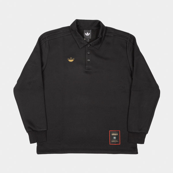 Adidas Skateboarding - Tyshawn Rugby Shirt - Black