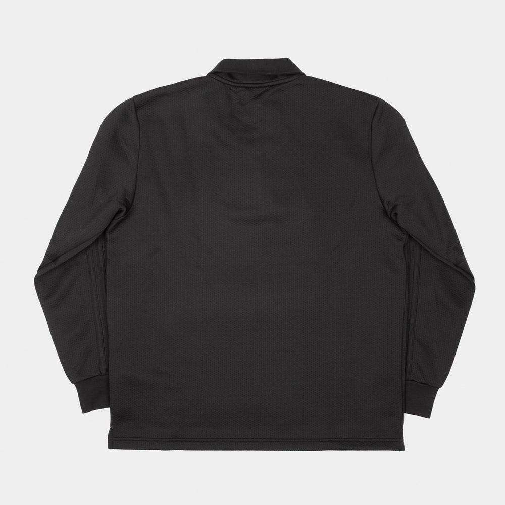 Back Of Adidas Skateboarding Tyhswan Jones Rugby Shirt In Black
