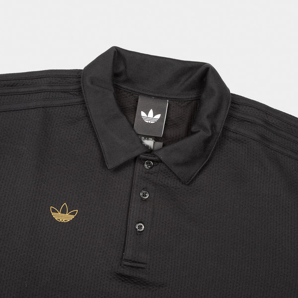 Adidas Skateboarding - Tyshawn Rugby Shirt - Black